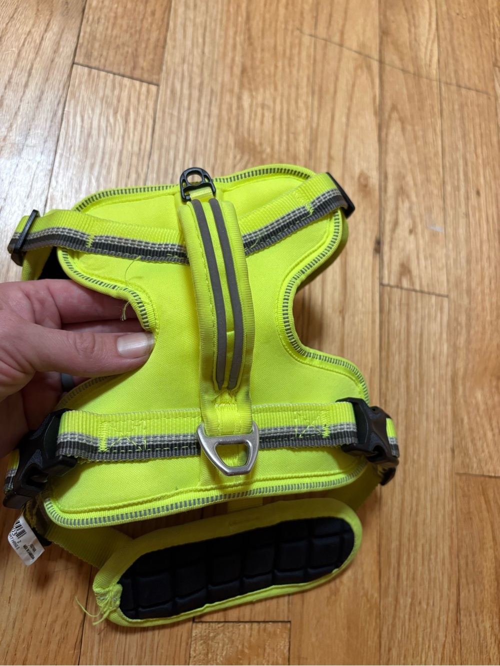 Neoprene Neon Yellow & Black Dog Sport Harness